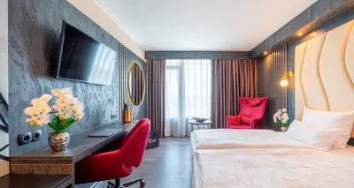 Ein Bett oder Betten in einem Zimmer der Unterkunft PLAZA Hotel Bruchsal