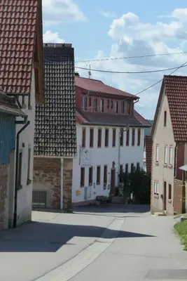 Das Gebäude in dem sich die Pension befindet