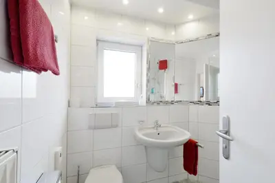 Ein Badezimmer in der Unterkunft Hotel Engelhorn