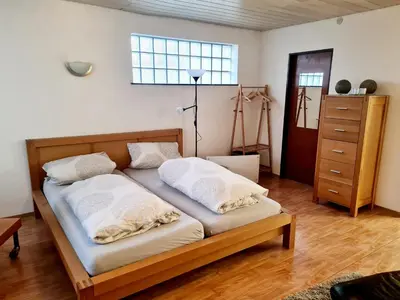 Ein Bett oder Betten in einem Zimmer der Unterkunft Apartment zum Wohlfühlen in ruhiger Lage