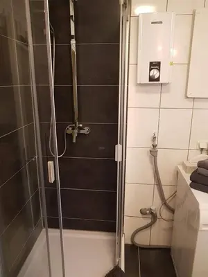 Ein Badezimmer in der Unterkunft Weschnitzstubb