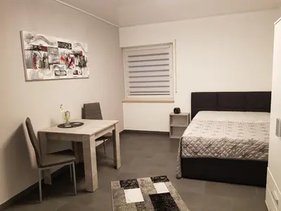 Ein Bett oder Betten in einem Zimmer der Unterkunft Feriendomizil Bauer
