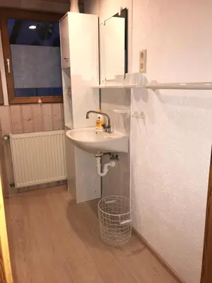 Küche/Küchenzeile in der Unterkunft Ferienhaus Bärbelstein- Burgblick