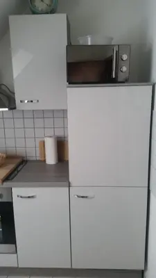 Küche/Küchenzeile in der Unterkunft KiRoom Eberstadt 1