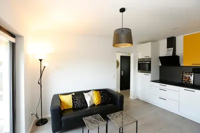 Küche/Küchenzeile in der Unterkunft Joanna Apartment - MA Käfertal