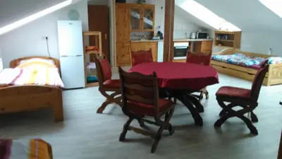 Ein Bett oder Betten in einem Zimmer der Unterkunft Fewo-Nescht