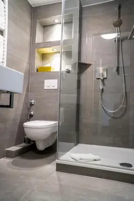 Ein Badezimmer in der Unterkunft Gasthaus Zur Krone