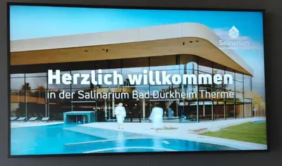 Der Swimmingpool an oder in der Nähe von Ferienwohnung in dem schönen Kurort Bad Dürkheim