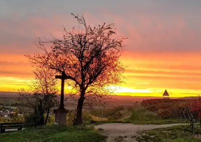 Blick auf den Sonnenuntergang/Sonnenaufgang von des Ferienhauses aus oder aus der Nähe