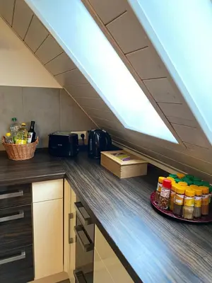 Küche/Küchenzeile in der Unterkunft Ferienwohnung Sinsheim