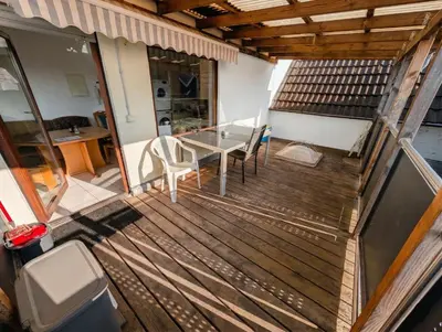 Ein Balkon oder eine Terrasse in der Unterkunft Business Apartments Großostheim