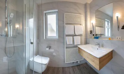Ein Badezimmer in der Unterkunft Hotel-Restaurant Haus Nicklass