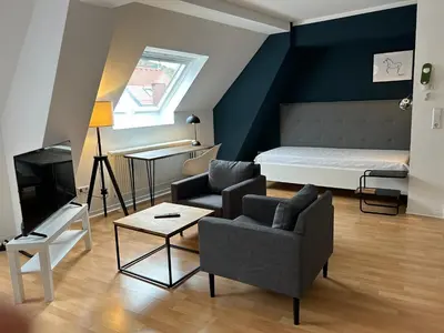 Ein Sitzbereich in der Unterkunft DK Hotel Heidelberg