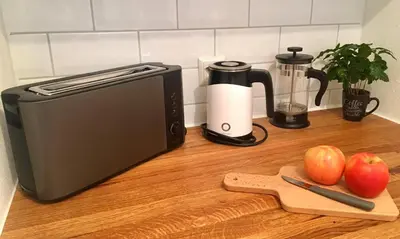 Küche/Küchenzeile in der Unterkunft Ferienwohnung Schwarzwaldstraße