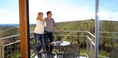 Ein Balkon oder eine Terrasse in der Unterkunft Wohlfühlhotel Alte Rebschule