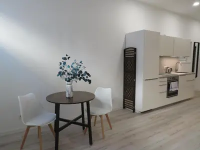 Küche/Küchenzeile in der Unterkunft L8 Street - Mannheim Innenstadt