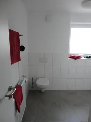 Ein Badezimmer in der Unterkunft Ferienwohnung 2 in den Krautgärten