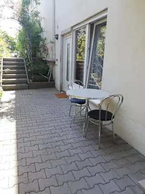 Ein Balkon oder eine Terrasse in der Unterkunft Appartement mit Terrasse