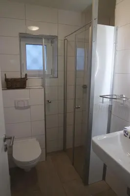 Ein Badezimmer in der Unterkunft Pension Zweite Heimat