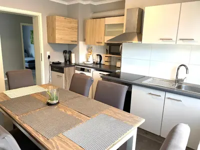 Küche/Küchenzeile in der Unterkunft Work & Study Apartment