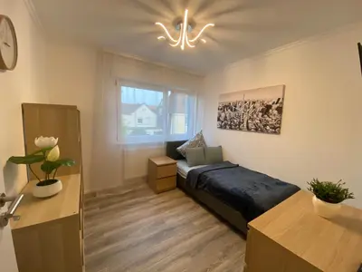 Ein Sitzbereich in der Unterkunft Work & Study Apartment