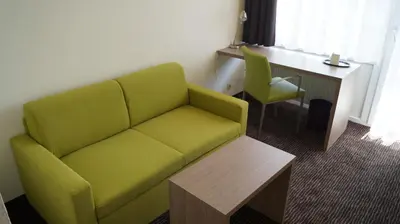 Ein Sitzbereich in der Unterkunft Gästehaus Fernblick