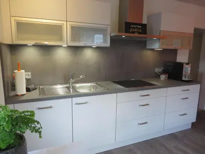 Küche/Küchenzeile in der Unterkunft Ferienwohnung Familie Buchner
