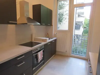 Küche/Küchenzeile in der Unterkunft L8 Street Monteurwohnung - Kaiser-Friedrich-Str