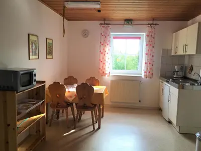 Küche/Küchenzeile in der Unterkunft Lautersheimer Gutshof