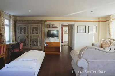 Ein Bett oder Betten in einem Zimmer der Unterkunft Das Lamm Heidelberg