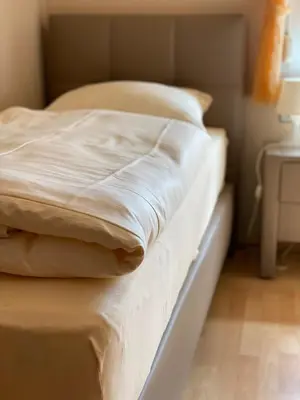 Ein Bett oder Betten in einem Zimmer der Unterkunft Hotel Restaurant Parthenon