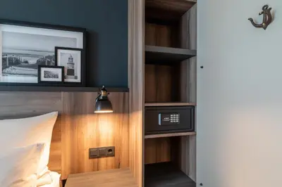 Ein Bett oder Betten in einem Zimmer der Unterkunft HARBR Hotel Ludwigsburg, a member of Radisson Individuals