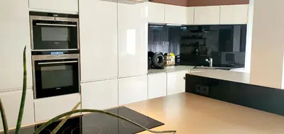 Küche/Küchenzeile in der Unterkunft sonniges Zimmer mit Balkon im Herzen Mannheims