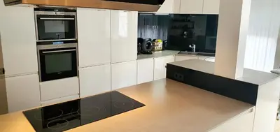 Küche/Küchenzeile in der Unterkunft sonniges Zimmer mit Balkon im Herzen Mannheims