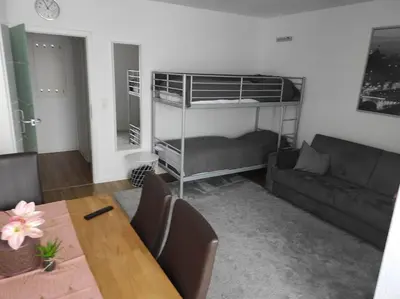 Ein Bett oder Betten in einem Zimmer der Unterkunft Zentrum Speyer Premium-Apartment