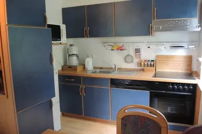Küche/Küchenzeile in der Unterkunft Apartement am Kirschbaum