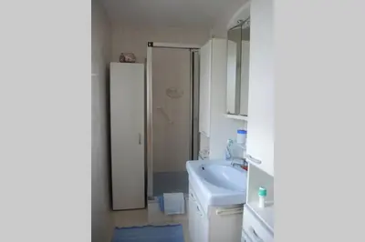 Ein Badezimmer in der Unterkunft Apartement am Kirschbaum