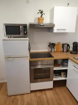 Küche/Küchenzeile in der Unterkunft Ferienwohnung Kleine Südpfalz