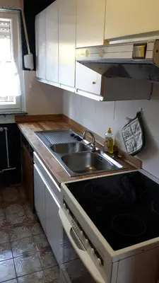 Küche/Küchenzeile in der Unterkunft Pralinchen-Die Ferienwohnung im Nord-Schwarzwald