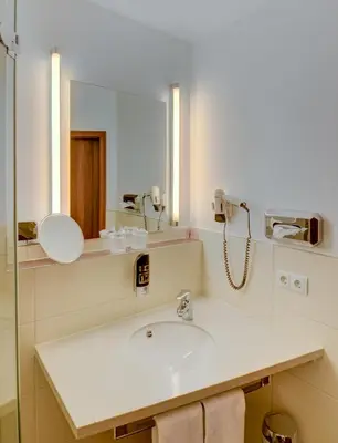 Ein Badezimmer in der Unterkunft Wertheimer Stuben