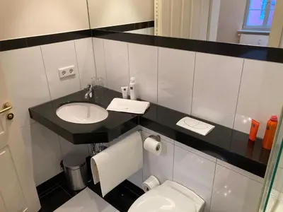 Ein Badezimmer in der Unterkunft Café & Hotel Knösel