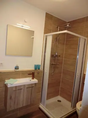 Ein Badezimmer in der Unterkunft A23 Apartment in Abstatt am Stadtkern