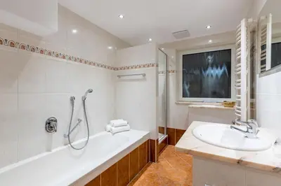 Ein Badezimmer in der Unterkunft Katharinenhof