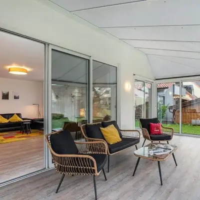 Ferienwohnung am Enzufer mit Wintergarten Bad Wildbad im Schwarzwald