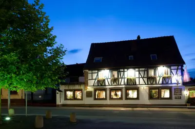 Das Gebäude in dem sich die Pension befindet
