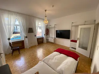 TV/Unterhaltungsangebot in der Unterkunft Stadtwohnung im Grünen