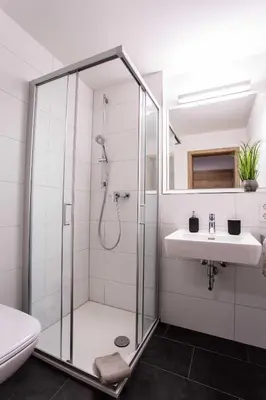 Ein Badezimmer in der Unterkunft Siegelsbacher Mühle