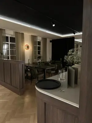 Ein Restaurant oder anderes Speiselokal in der Unterkunft Birkenfelder Hof