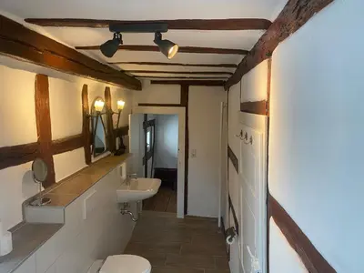 Ein Badezimmer in der Unterkunft Ferienwohnung Obergasse