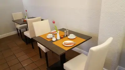 Ein Sitzbereich in der Unterkunft Hotel Trutzpfaff